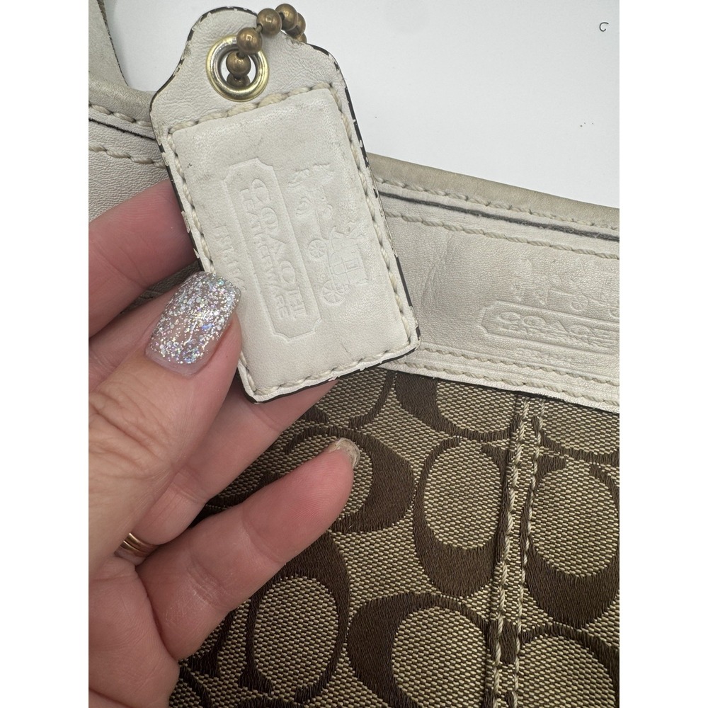 COACH Bleecker Signature Bucket Crossbody Shoulder Bag Purse Good Cond PT2 - Picture 8 of 13